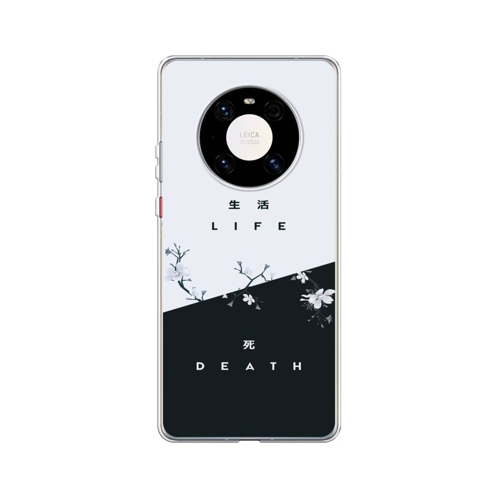 

Чехол Awog на Huawei Mate 40 Pro "Life and death", Черный;серый, 6104450-7