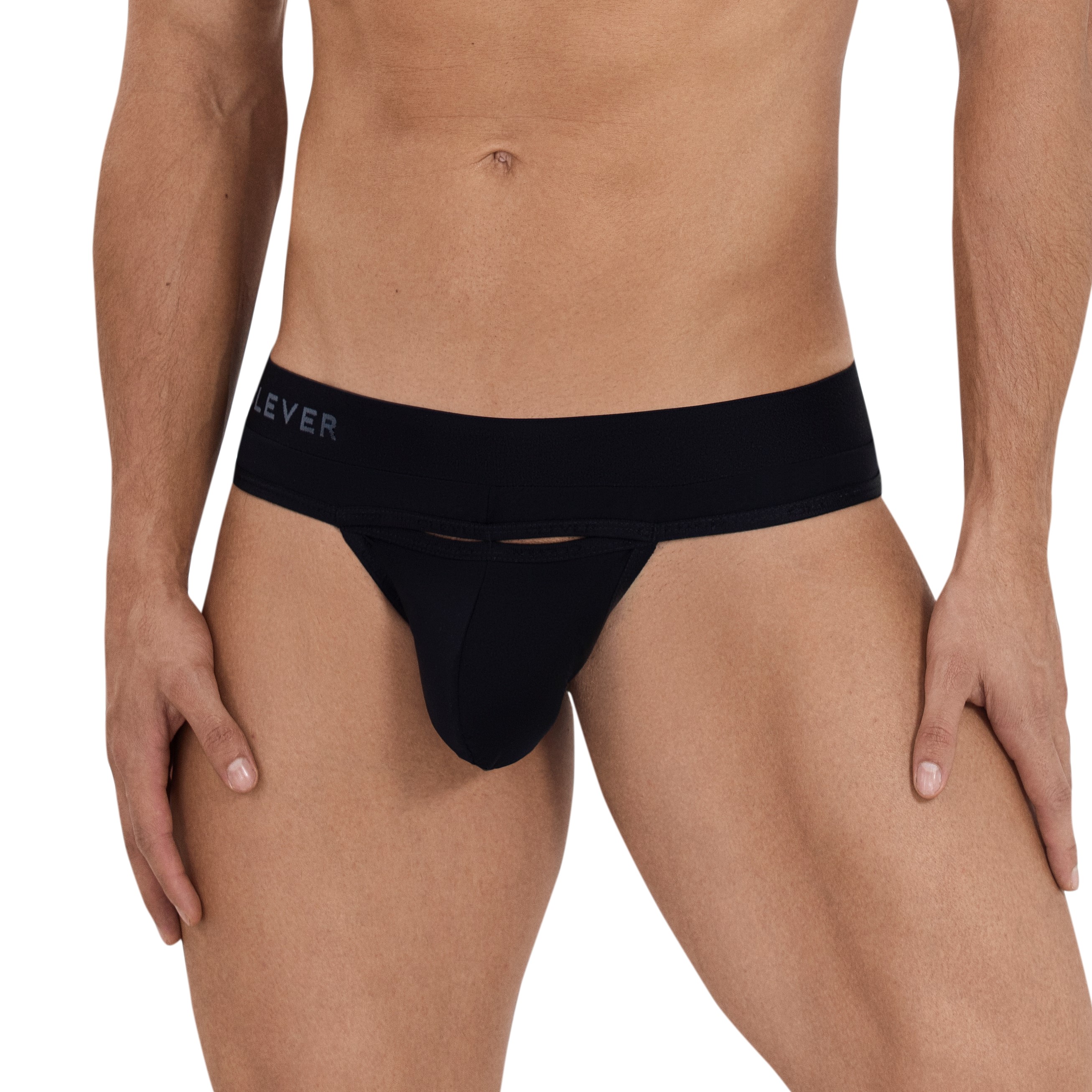 

Мужские трусы стринги Clever Celestial Thong черные 114711, Черный, 1147