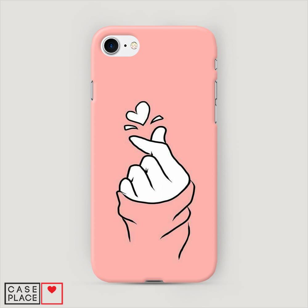 

Пластиковый чехол "Любовь-щелк" на Apple iPhone 8, 10820-5