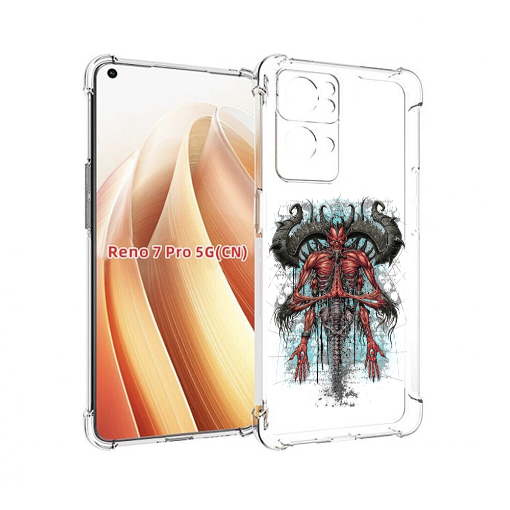

Чехол MyPads дьявол для OPPO Reno7 Pro 5G, Прозрачный, Tocco