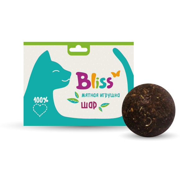 Мятный шар для кошек Bliss из натуральной кошачьей мяты 197₽