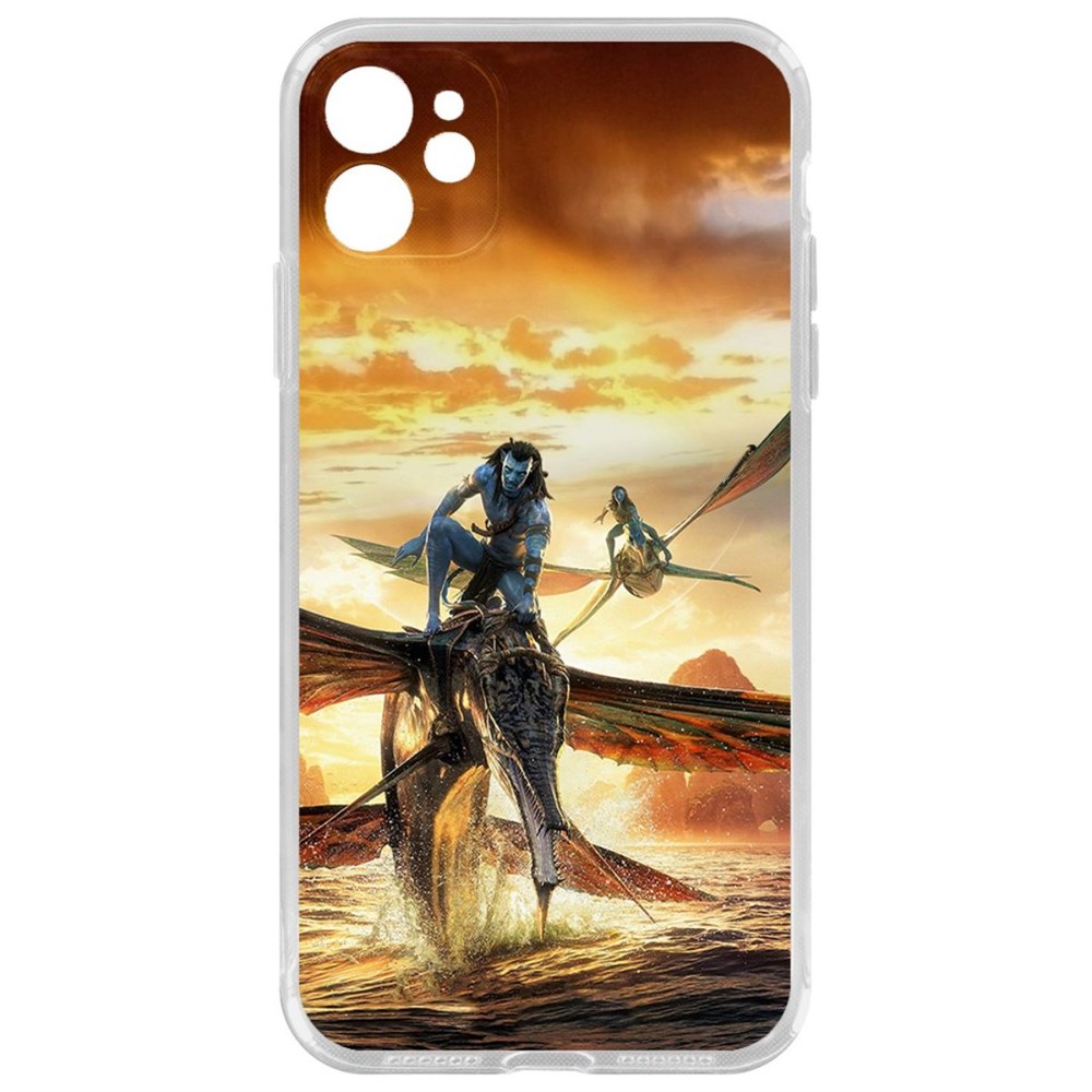 

Чехол-накладка кейс Аватар - Скимвинги для iPhone 11 с защитой камеры