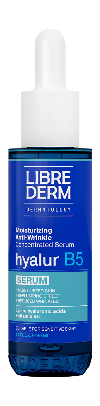 фото Сыворотка librederm hyalur b5 moisturizing anti-wrinkle concentrated serum 40 мл