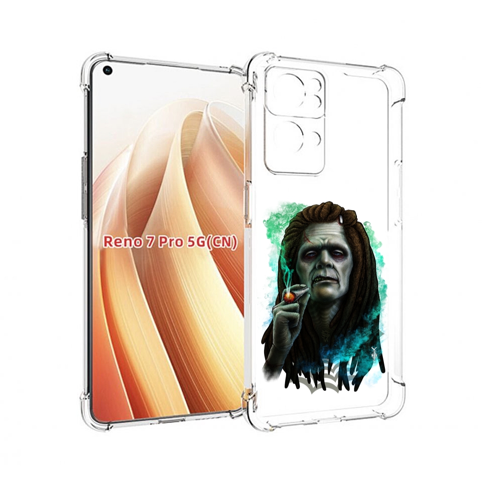 

Чехол MyPads зеленый мужчина с сигаретой для OPPO Reno7 Pro 5G, Прозрачный, Tocco