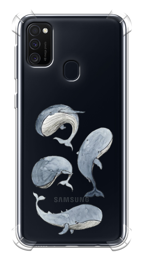 

Чехол Awog на Samsung Galaxy M21/M30s "Киты", Разноцветный, 29751-1