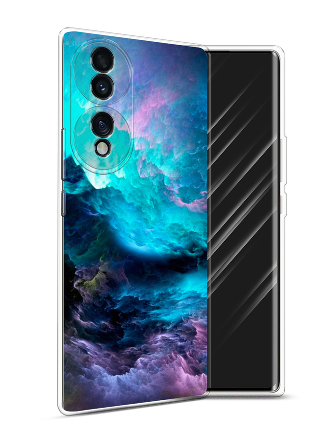

Чехол Awog на Honor 70 "Бирюзовое небо", Разноцветный, 6108250-4