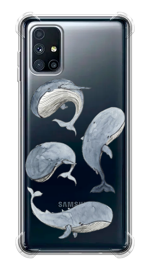 

Чехол Awog на Samsung Galaxy M51 / Самсунг M51 "Киты", Разноцветный, 2101551-1