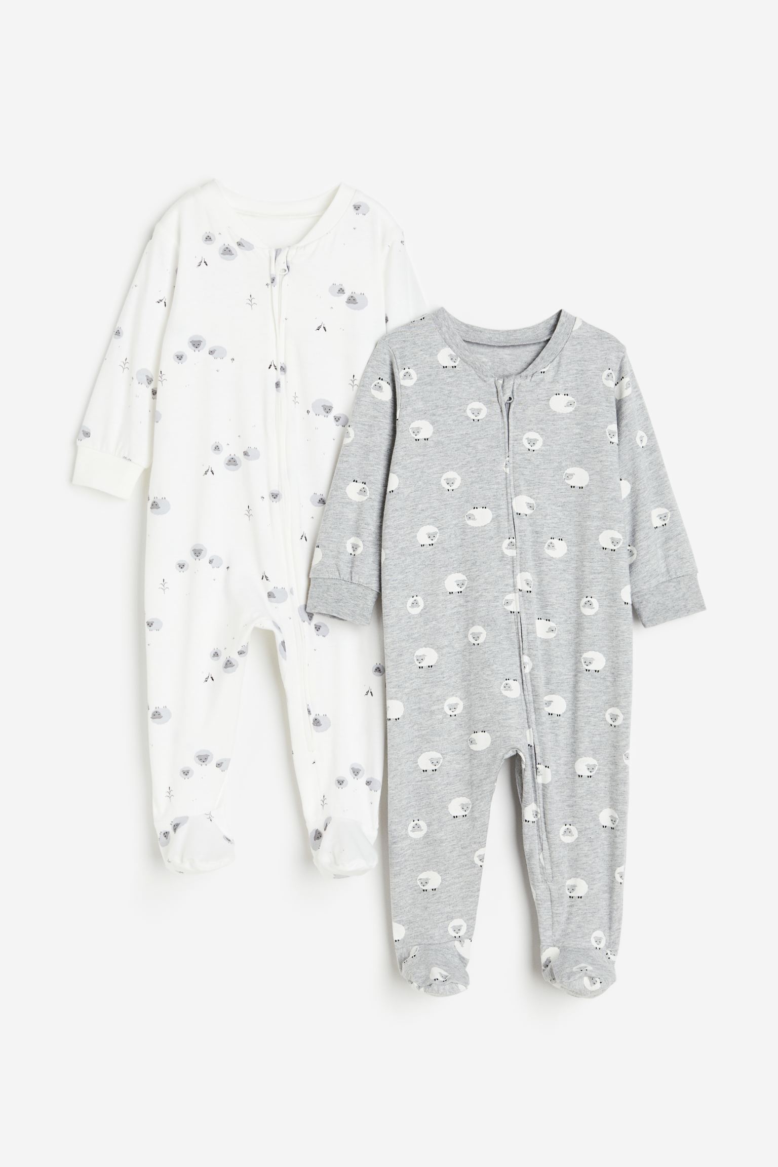 

Комбинезон детский 2 шт H&M 119718700, белые/спящие животные, 104 (доставка из-за рубежа), Белый, 119718700