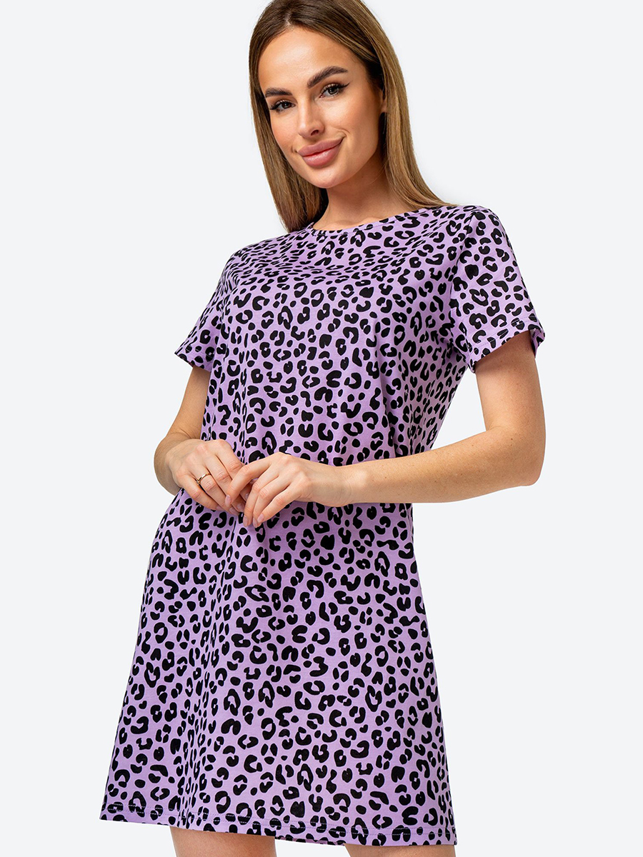 Платье женское HappyFox HFG200105 фиолетовое 46 RU
