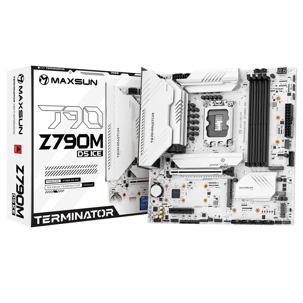 Материнская плата Maxsun MS-Terminator Z790M D5 ICE (6940709660362)