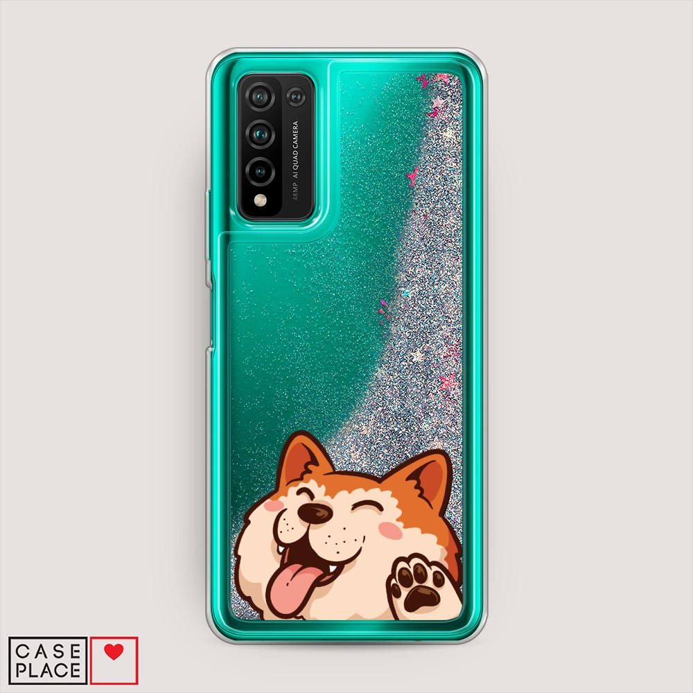 

Чехол Awog на Honor 10X Lite "Акита-ину машет", Разноцветный, 6104691-1