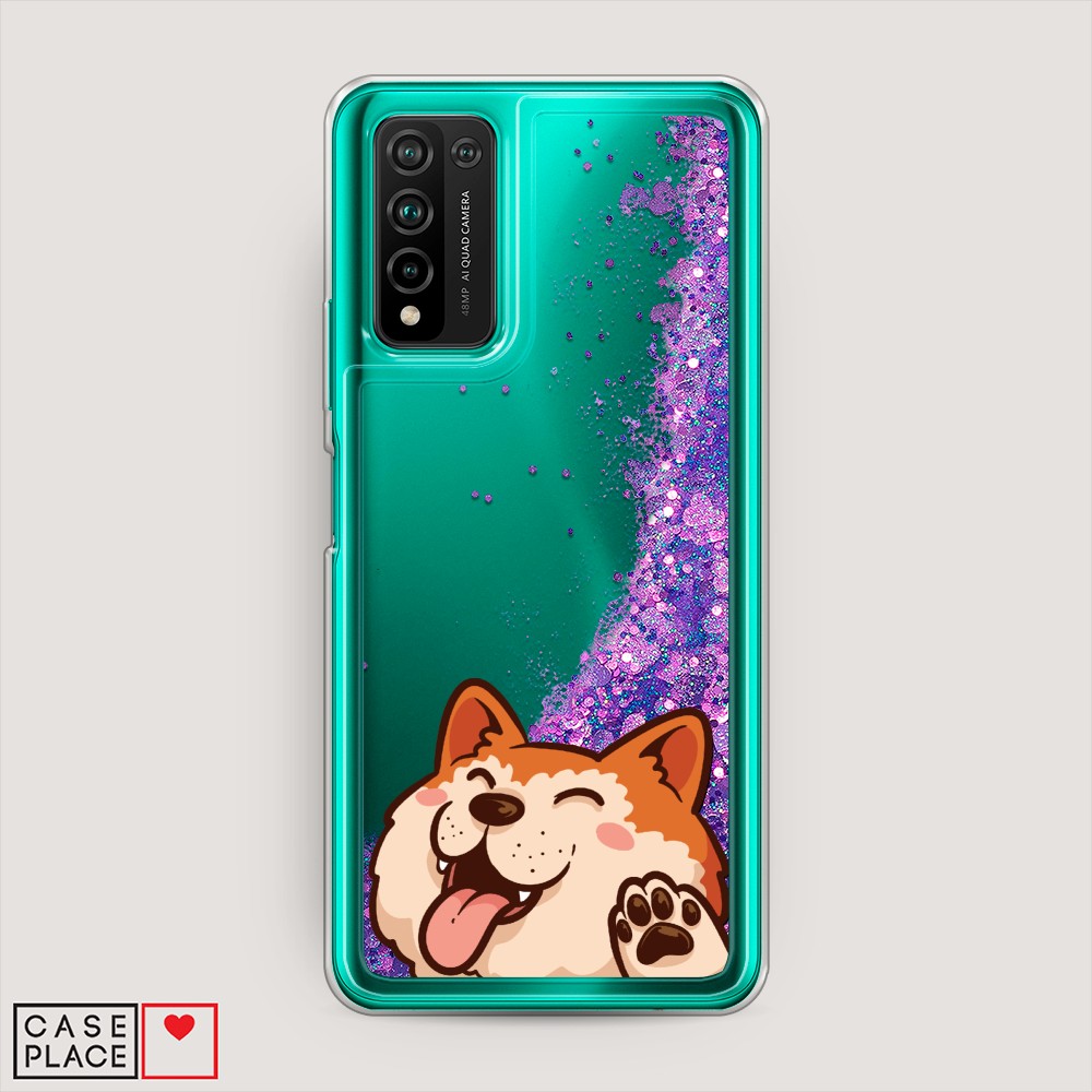 

Чехол Awog на Honor 10X Lite "Акита-ину машет", Разноцветный, 6104692-1