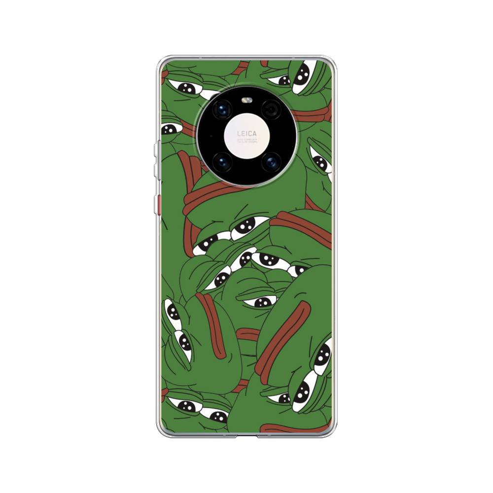 

Чехол Awog на Huawei Mate 40 Pro "Печальный frog", Зеленый;белый, 6104450-9