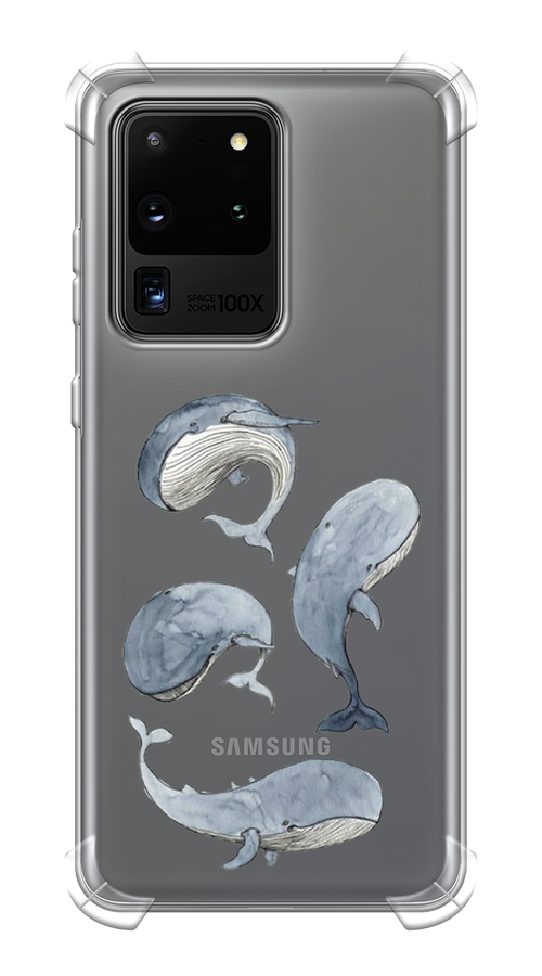 

Чехол Awog на Samsung Galaxy S20 Ultra "Киты", Разноцветный, 29451-1