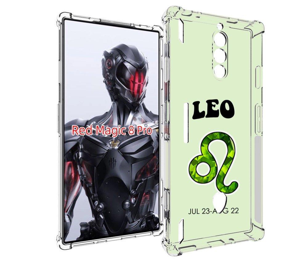 Чехол MyPads знак зодиака лев 1 для ZTE Nubia Red Magic 8 Pro / Red Magic 8 Pro Plus