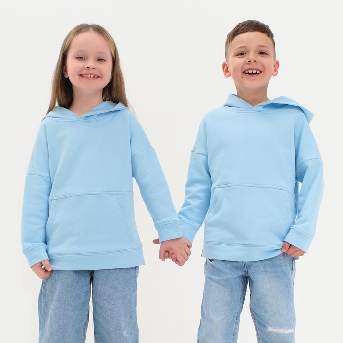 

Худи детское KAFTAN Basic line, размер 34 (122-128), цвет голубой, Basic line-5