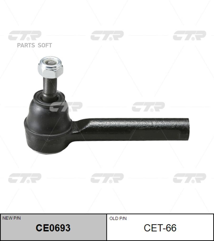 

CTR CE0693 (старый номер CET-66) Наконечник рулевой тяги