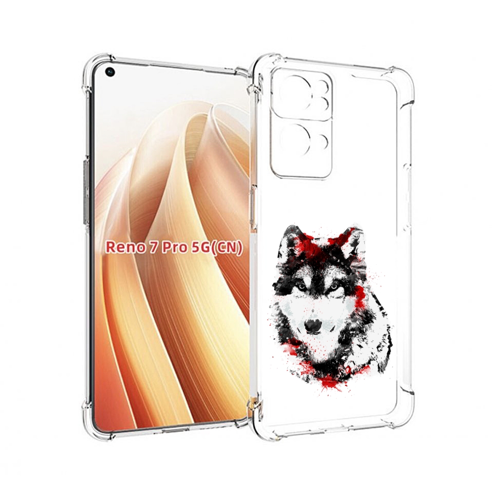 

Чехол MyPads кровавый волк для OPPO Reno7 Pro 5G, Прозрачный, Tocco