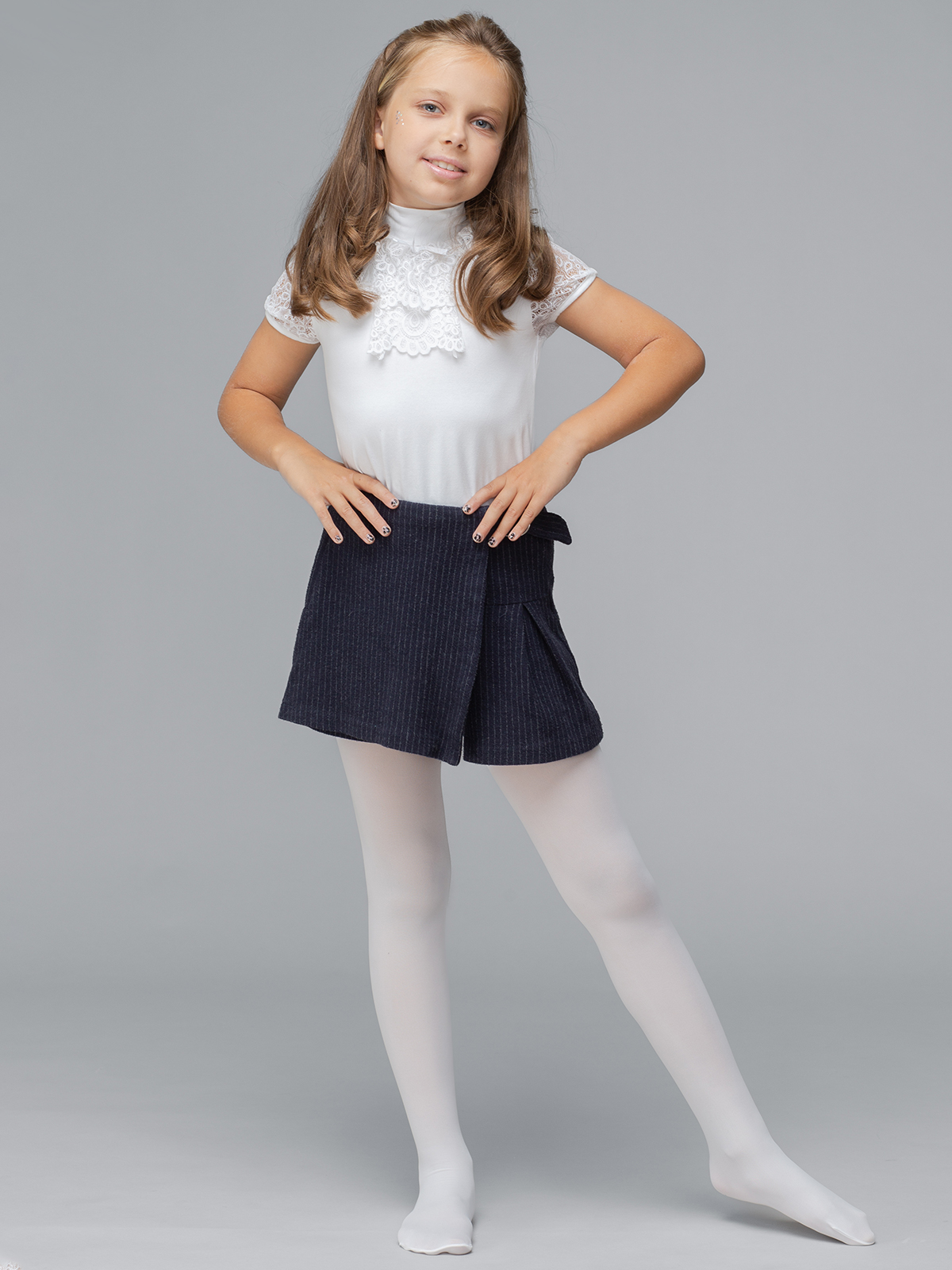 

Колготки детские Giulia KETTY 80 размер 116-122, bianco (Белый), KETTY 80