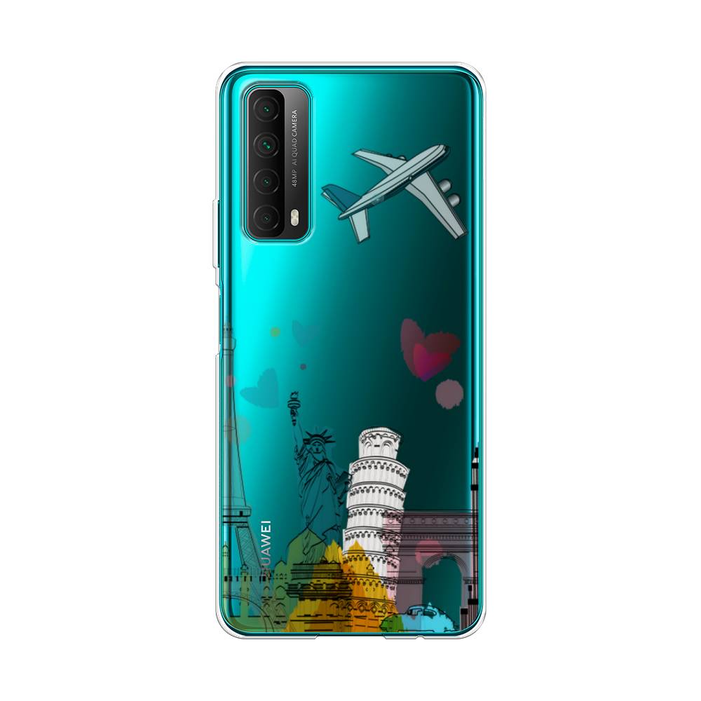 

Чехол Awog на Huawei P Smart 2021 "Самолет путешествий", Разноцветный, 6104750-10