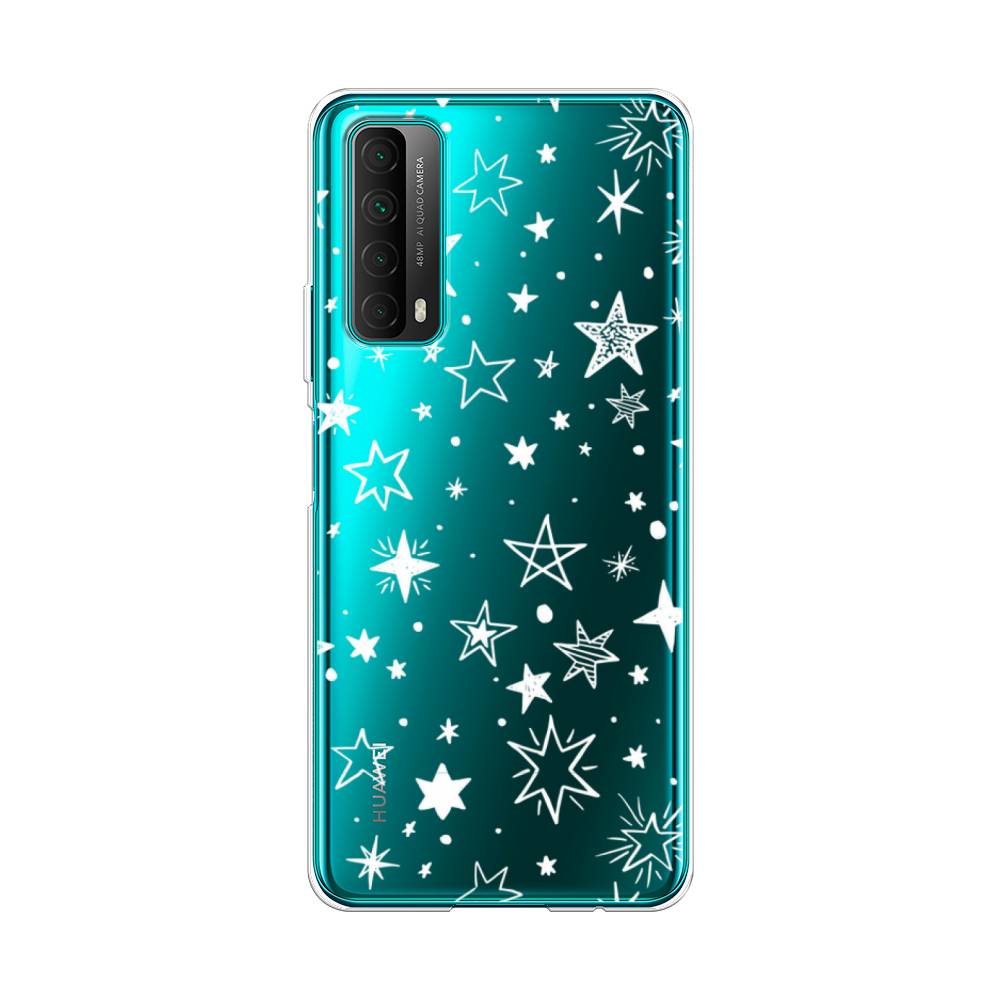 

Чехол Awog на Huawei P Smart 2021 "Звездочки графика белая", Разноцветный, 6104750-7