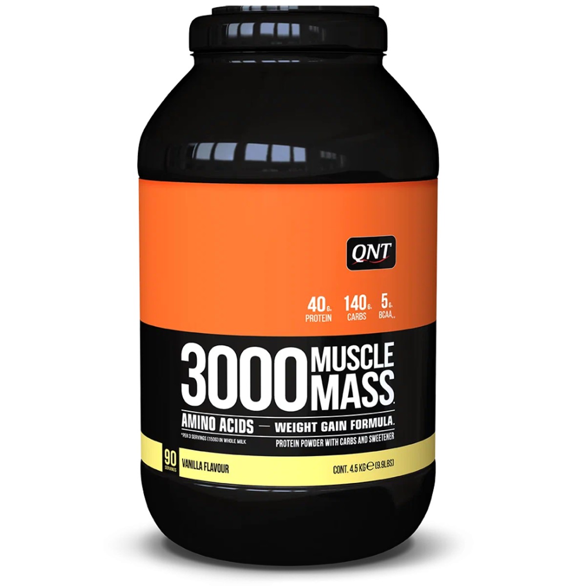 фото Гейнер qnt 3000 muscle mass, 4500 г, vanilla