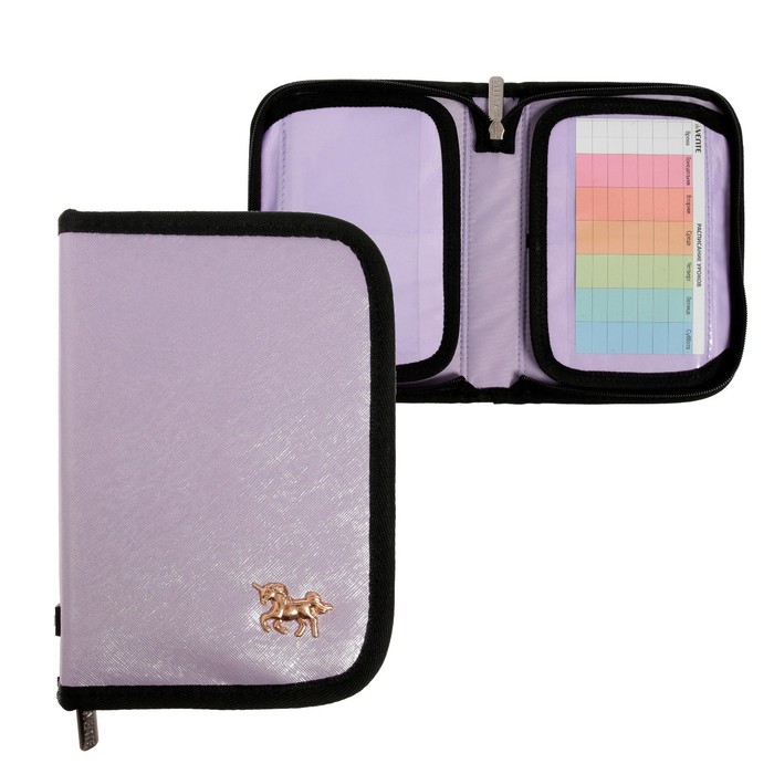 

Пенал 1 секция deVENTE Magic Unicorn, 140 х 205 мм, кожзам, металлик, сиреневый
