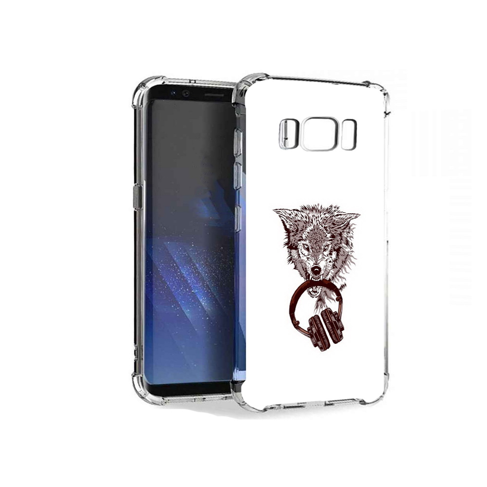 Чехол MyPads Tocco для Samsung Galaxy S8+ дикий волк