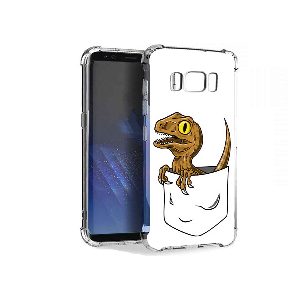 

Чехол MyPads Tocco для Samsung Galaxy S8+ динозавр в кармане, Tocco