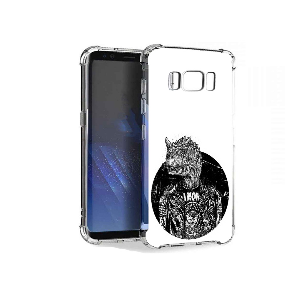 

Чехол MyPads Tocco для Samsung Galaxy S8+ динозавр в куртке, Tocco