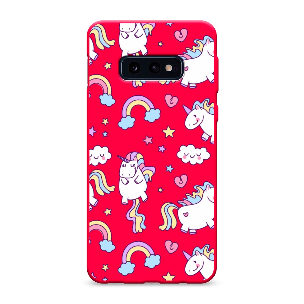 

Матовый силиконовый чехол "Sweet unicorns dreams" на Samsung Galaxy S10E, Sweet unicorns dreams