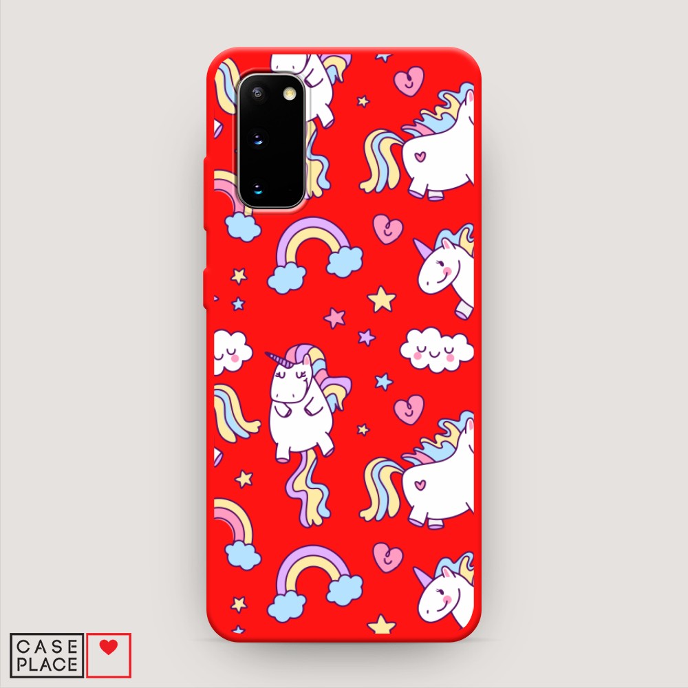 

Матовый силиконовый чехол "Sweet unicorns dreams" на Samsung Galaxy S20, Sweet unicorns dreams