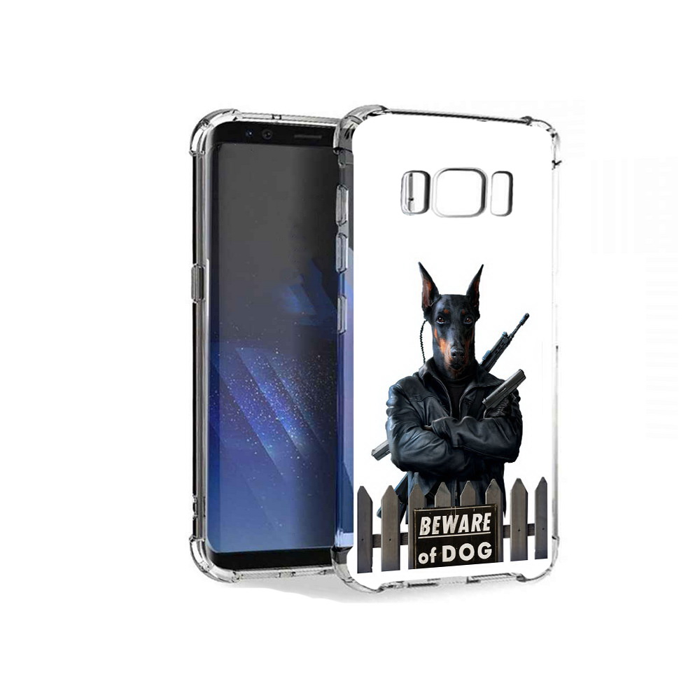 

Чехол MyPads Tocco для Samsung Galaxy S8+ доберман, Tocco