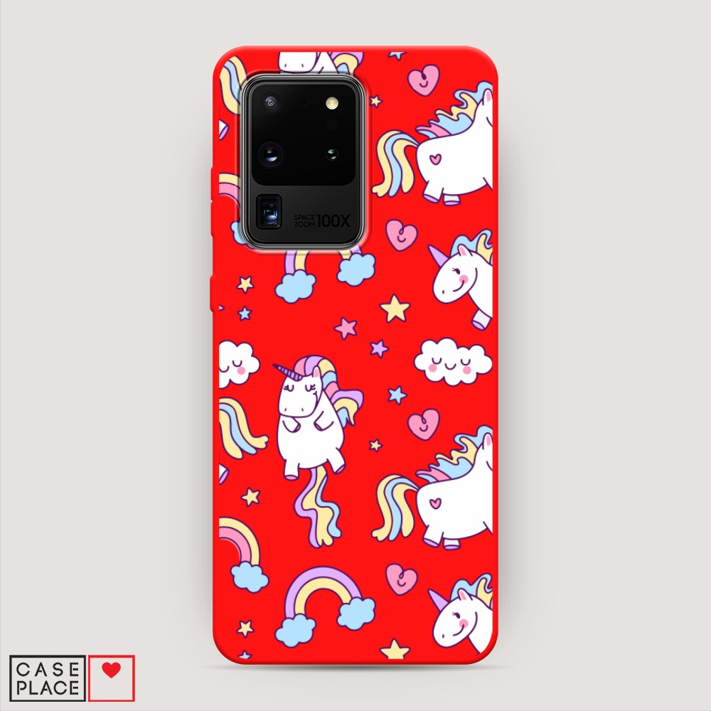 

Матовый силиконовый чехол "Sweet unicorns dreams" на Samsung Galaxy S20 Ultra, Sweet unicorns dreams