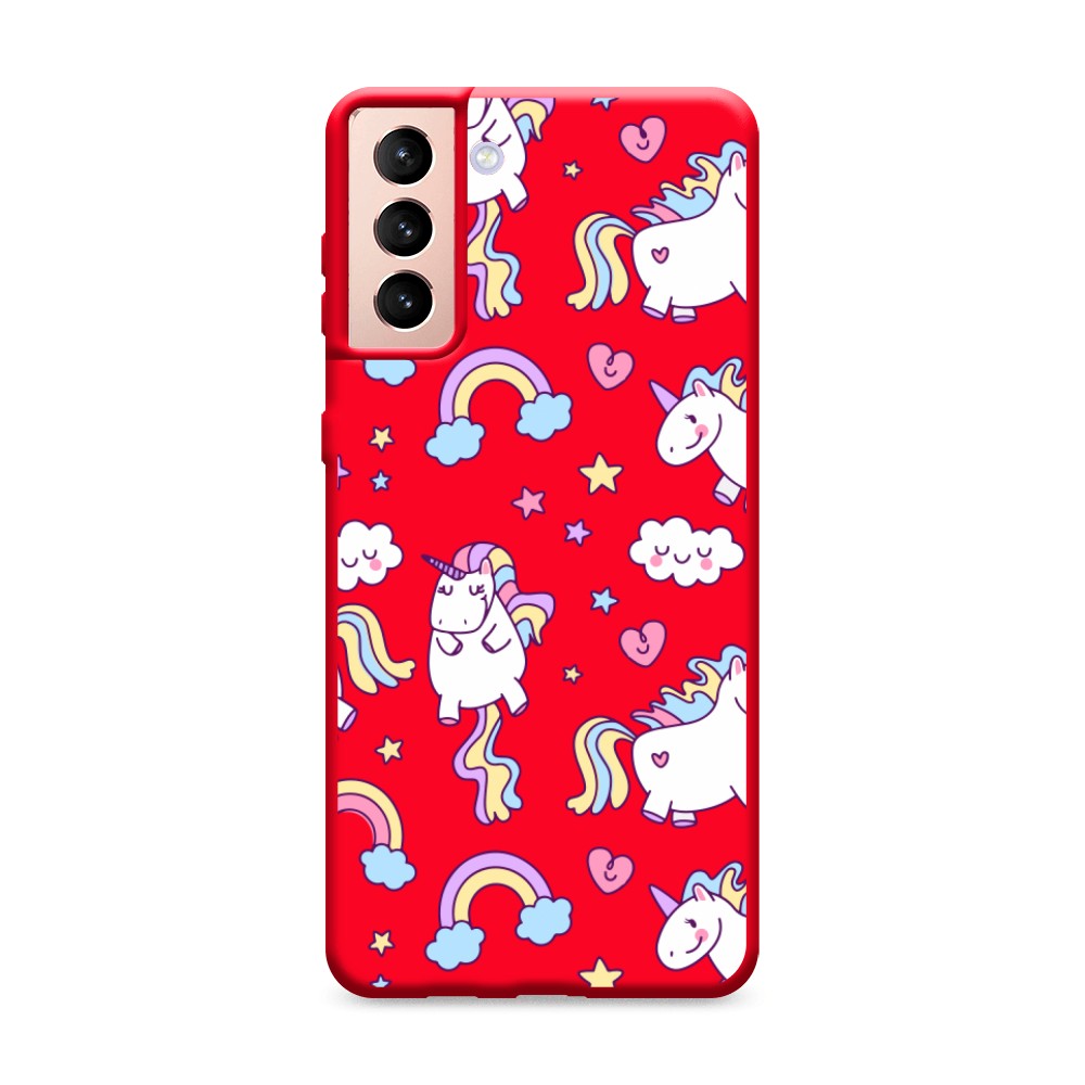 

Матовый силиконовый чехол "Sweet unicorns dreams" на Samsung Galaxy S21 +, Sweet unicorns dreams