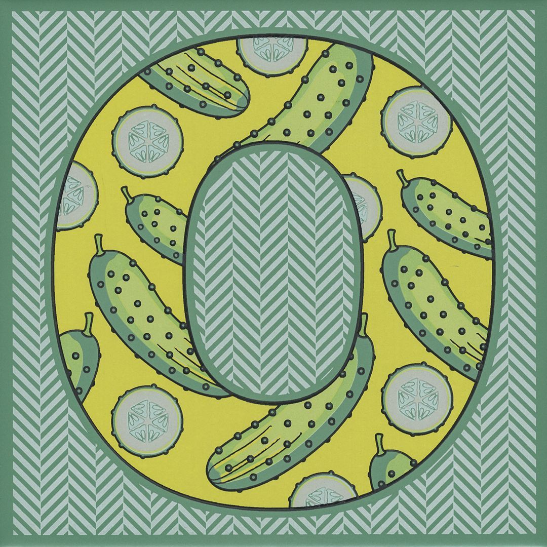 

HGD/A545/5278 Сад-огород "Огурец" матовый 20х20 20*20 керам.декор Цена за 1 шт., Разноцветный, Сад-огород