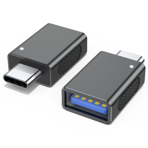 

Переходник KS-IS KS-753GR универсальный, Серый, Адаптер USB A F в USB C M KS-is 10Gbps LED серый