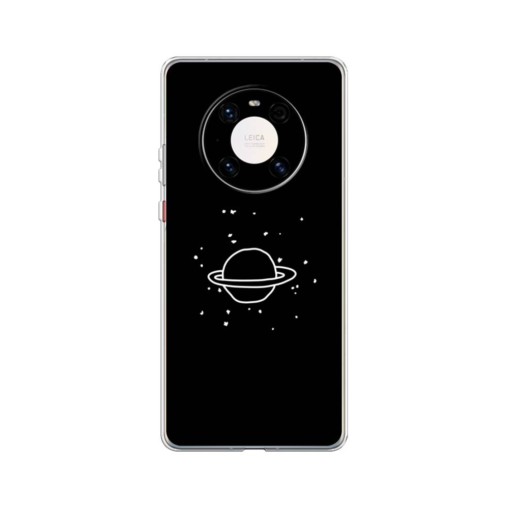 

Чехол Awog на Huawei Mate 40 Pro "Дудл Юпитера", Белый;черный, 6104450-4