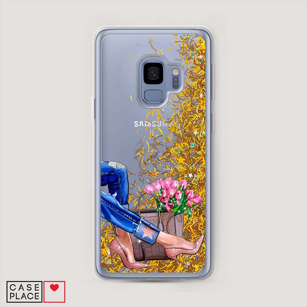 

Чехол Awog на Samsung Galaxy S9 "Каблучки", Голубой;коричневый;розовый, 25790-1