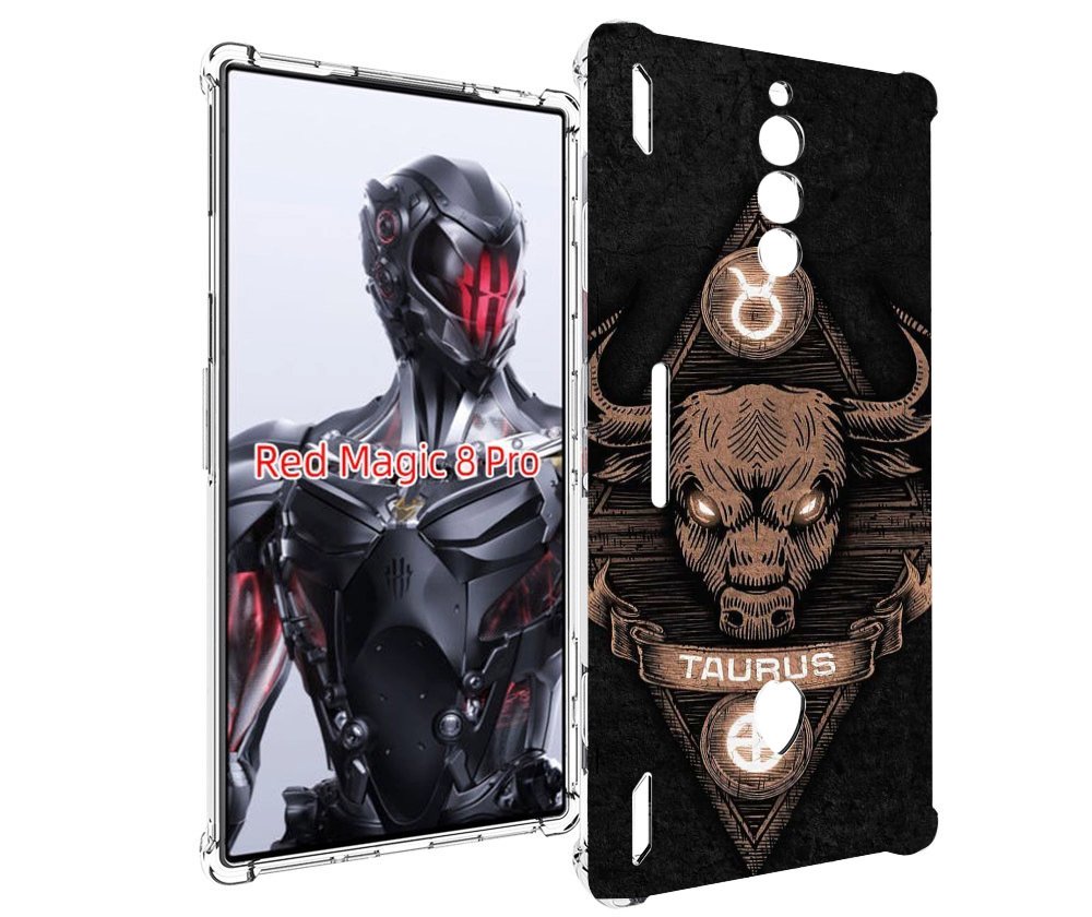 Чехол MyPads знак зодиака телец 2 для ZTE Nubia Red Magic 8 Pro / Red Magic 8 Pro Plus