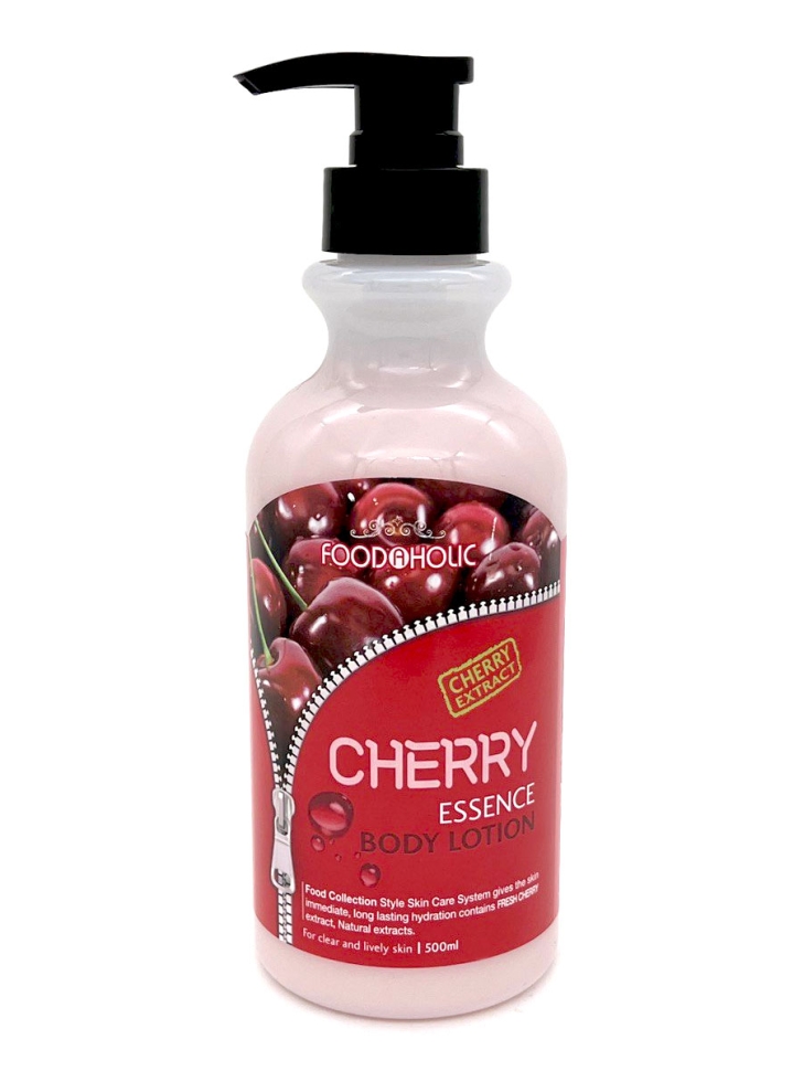 Купить Лосьон для тела FoodaHolic Essense Body Lotion Cherry с экстрактом вишни, 500 мл