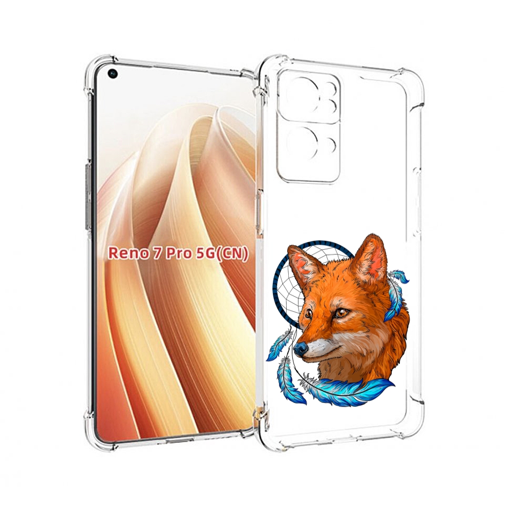 

Чехол MyPads лиса и ловец снов для OPPO Reno7 Pro 5G, Прозрачный, Tocco