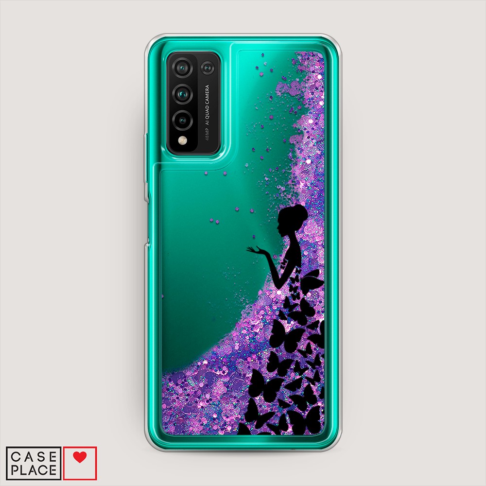 

Чехол Awog на Honor 10X Lite "Дама в бабочках", Разноцветный, 6104692-1