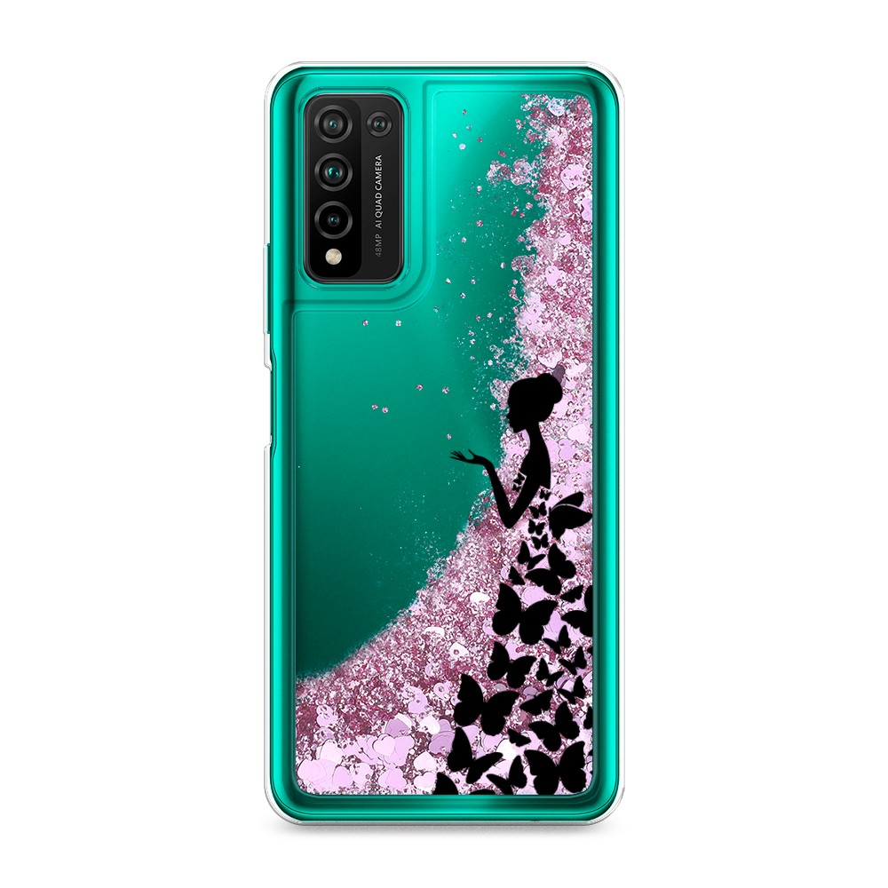 

Чехол Awog на Honor 10X Lite "Дама в бабочках", Разноцветный, 6104694-1