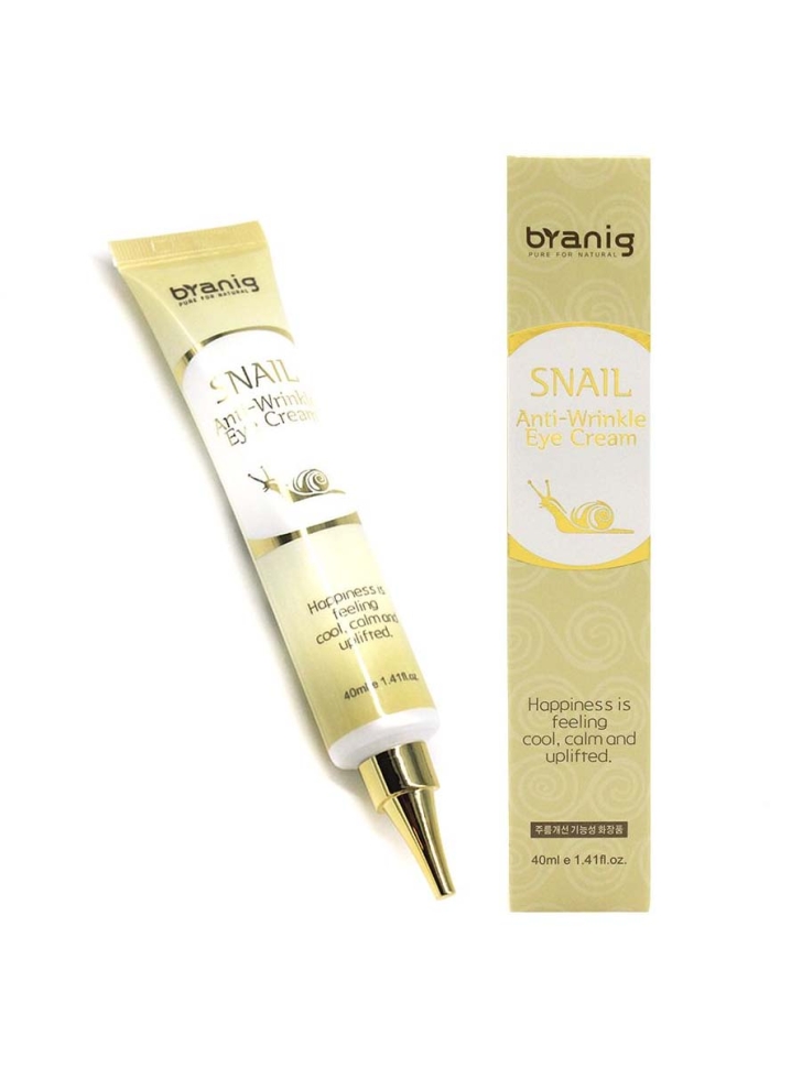 Крем для глаз Branig Snail Anti-wrinkle Eye Cream антивозрастной с муцином улитки, 40 мл