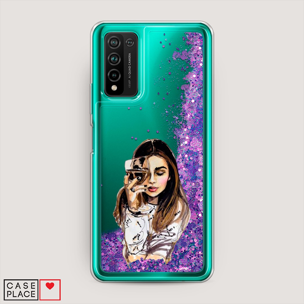 

Чехол Awog на Honor 10X Lite "Девушка с бокалом", Разноцветный, 6104692-1