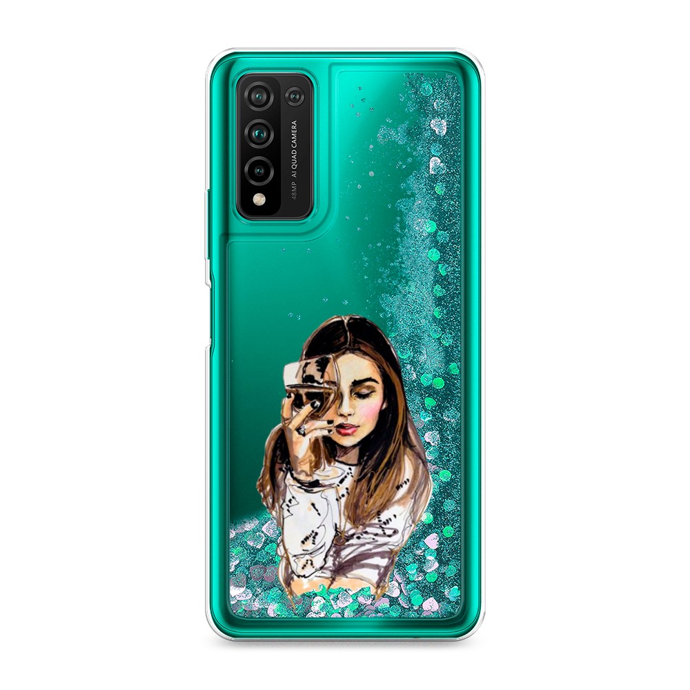 

Чехол Awog "Девушка с бокалом" на Honor 10X Lite, 6104695-1