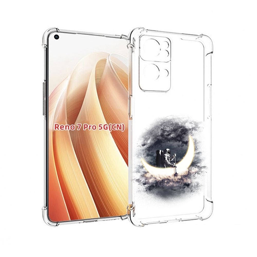 

Чехол MyPads лунный путешественник для OPPO Reno7 Pro 5G, Прозрачный, Tocco