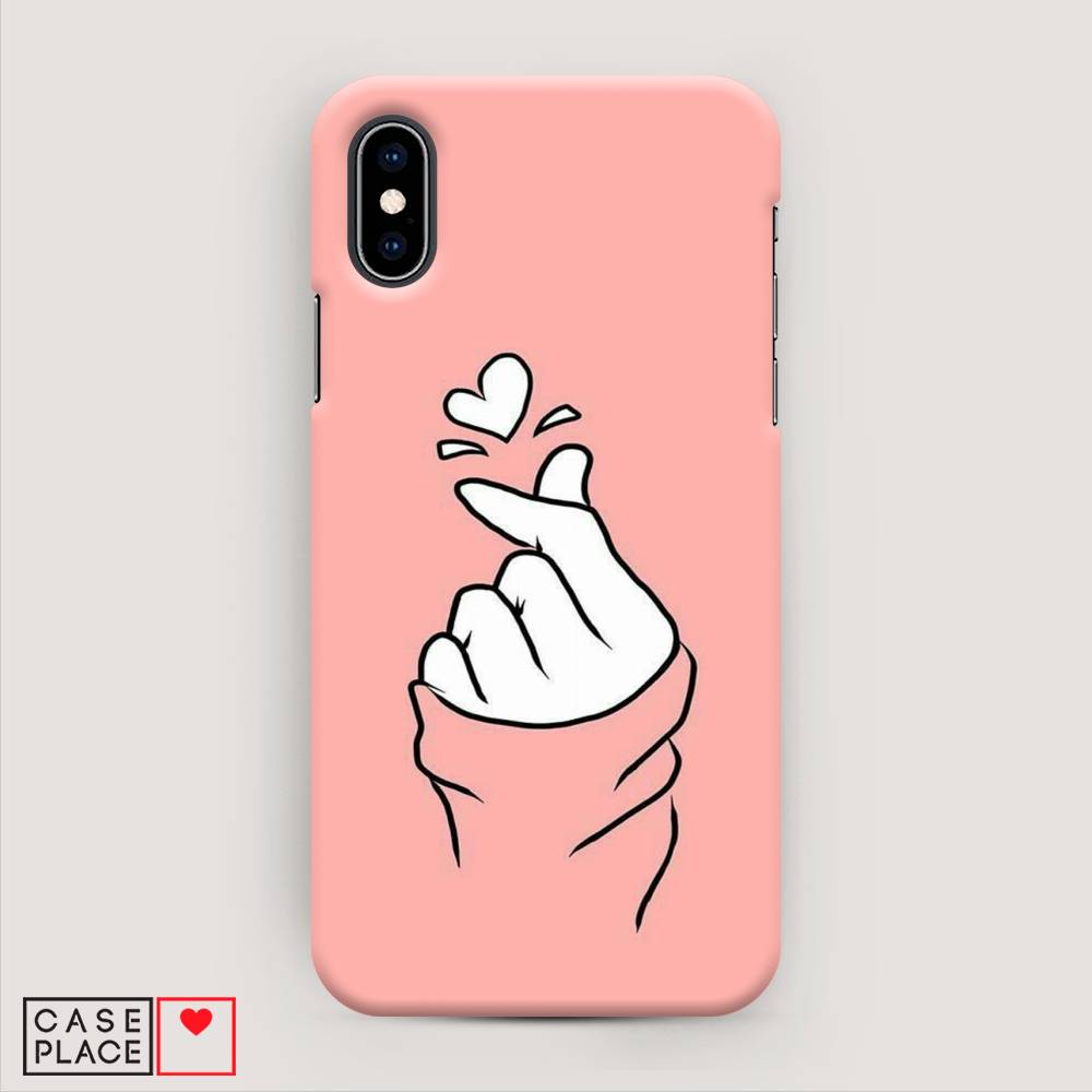 

Пластиковый чехол "Любовь-щелк" на Apple iPhone XS (10S), 11820-5