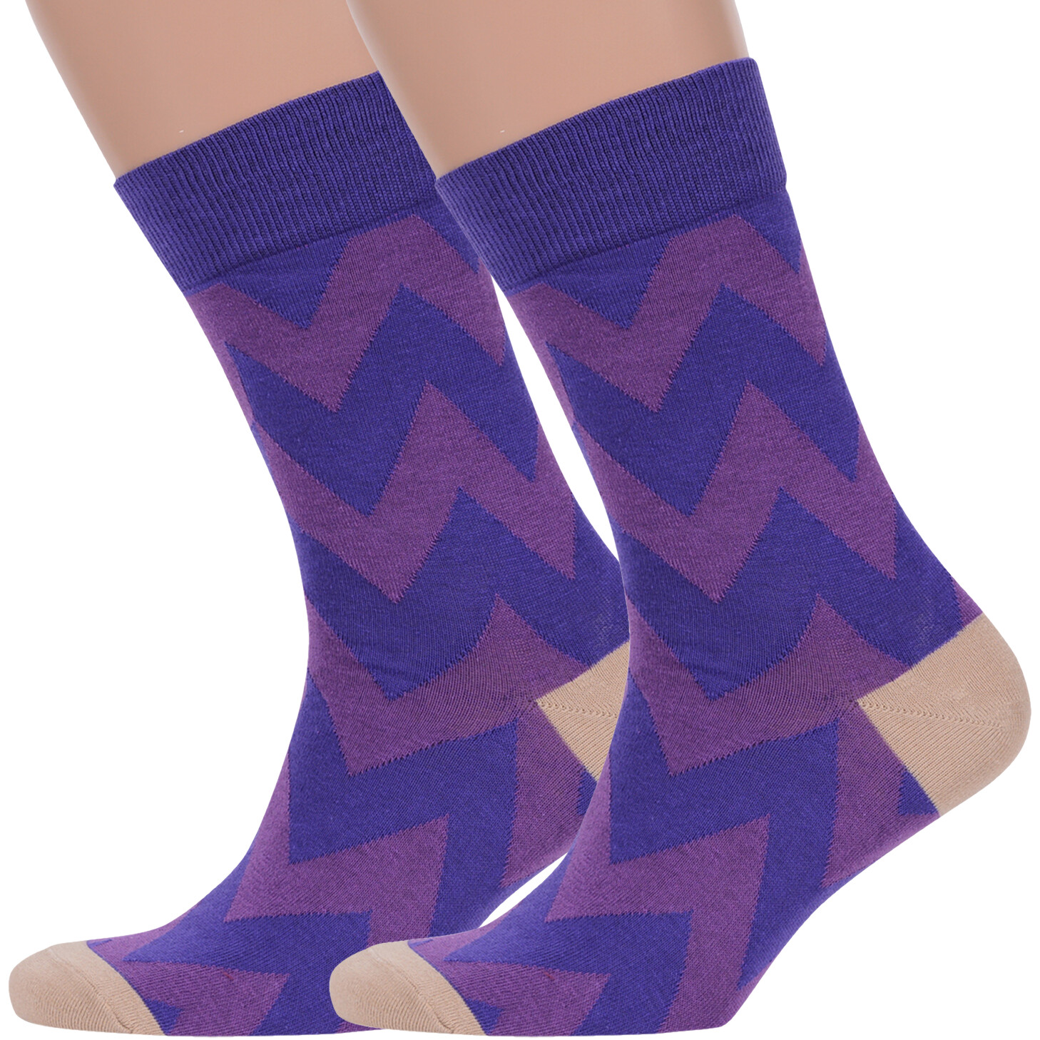 Комплект носков мужских Нева-Сокс 2-MAG-16 фиолетовых 29 2 пары